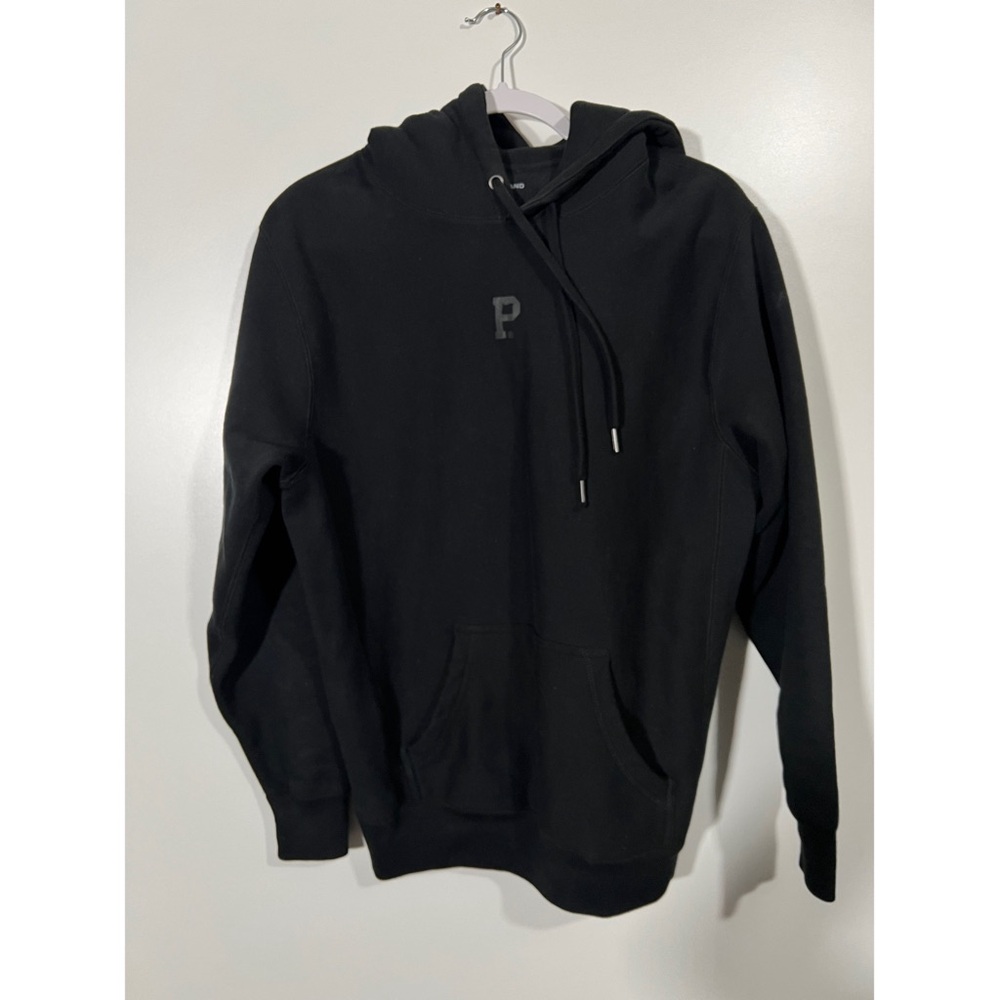 Portland Gear Black on Black Logo Hoodie Size Small